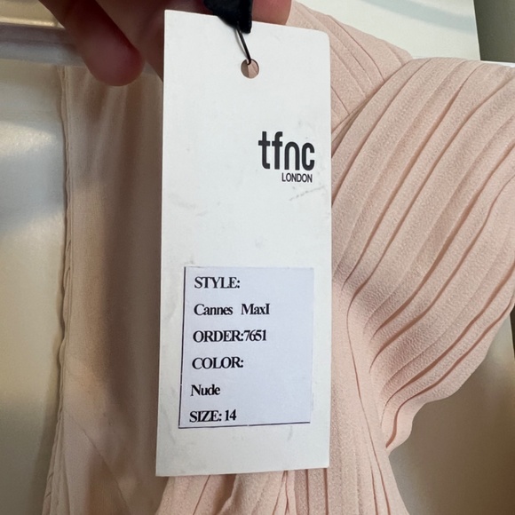 Blush/Nude TFNC London Bridesmaid Dress - Picture 3 of 4